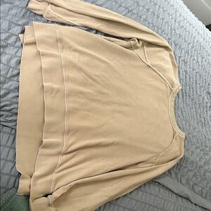 Aerie Tan Knit Sweater